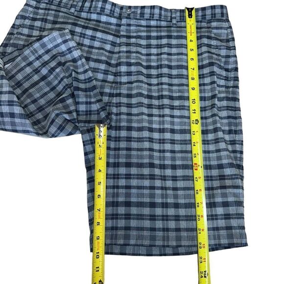 Footjoy FJ Shorts Mens 38 Plaid Bermuda Golf Gray Pockets Stretch Performance - Picture 8 of 9